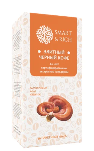 Черный кофе с экстрактом Ганодермы