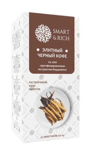 Черный кофе с экстрактом Кордицепса