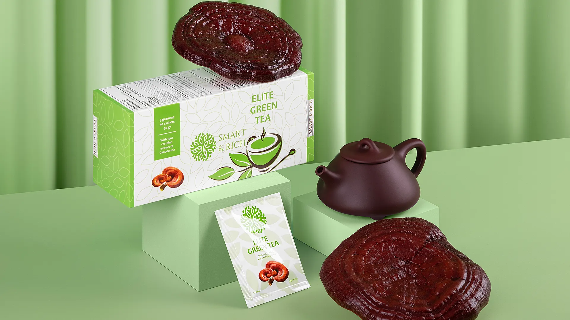 Green Tea with Ganoderma Extract